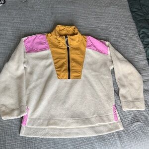 Colorblock Half-Zip Sweater